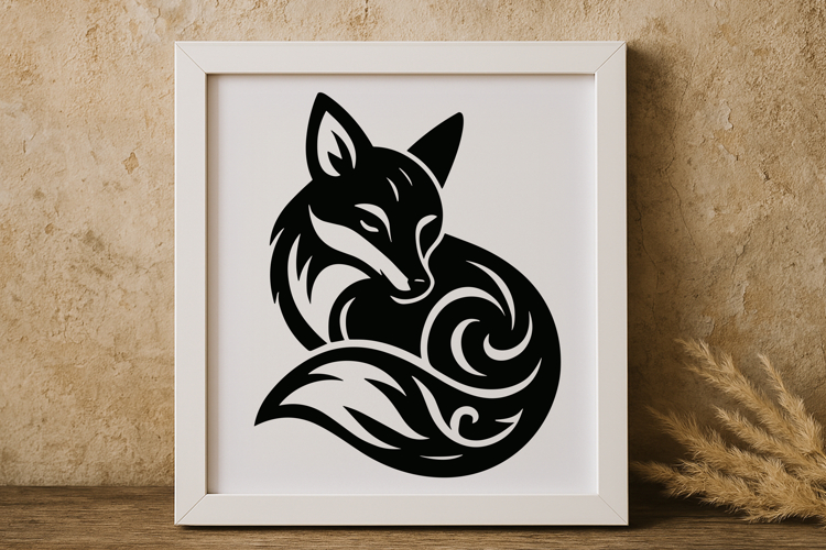 Elegant Fox Silhouette SVG