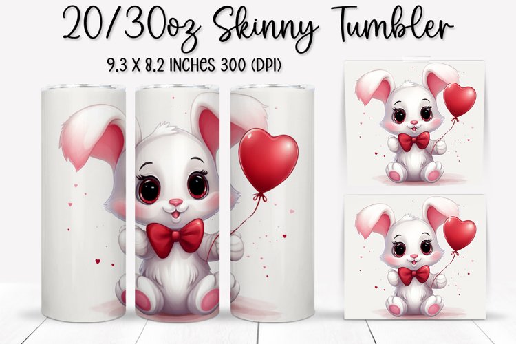 Valentine skinny tumbler - Sublimation Tumbler Design