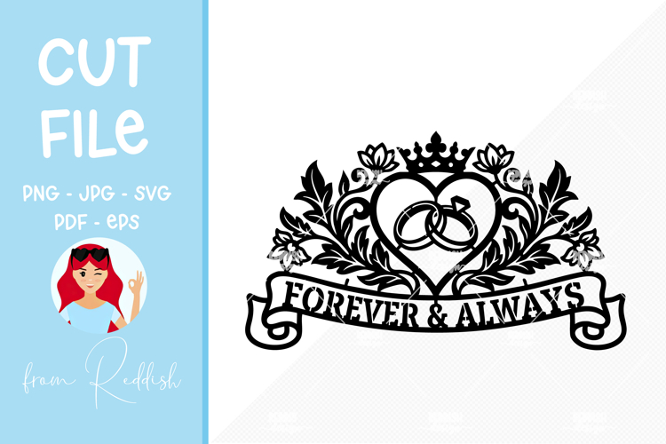 Bride and groom silhouette, cut file, wedding SVG