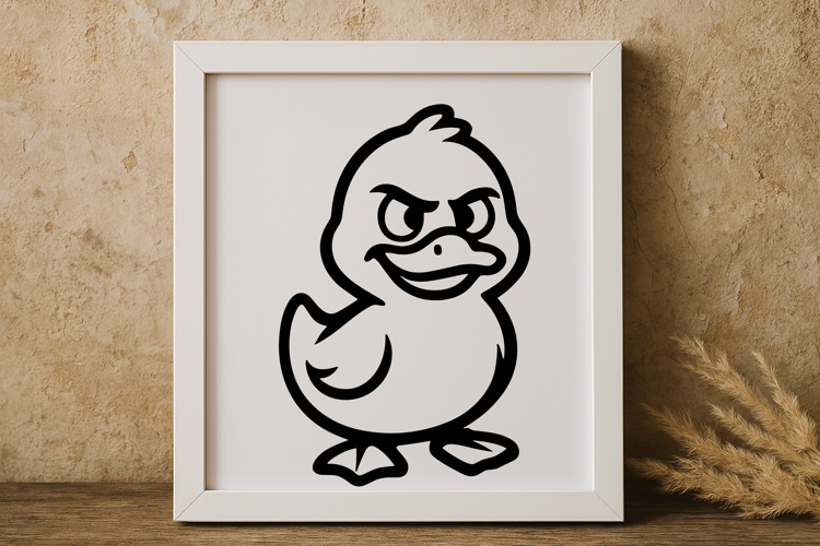 Cute Funny Duck SVG
