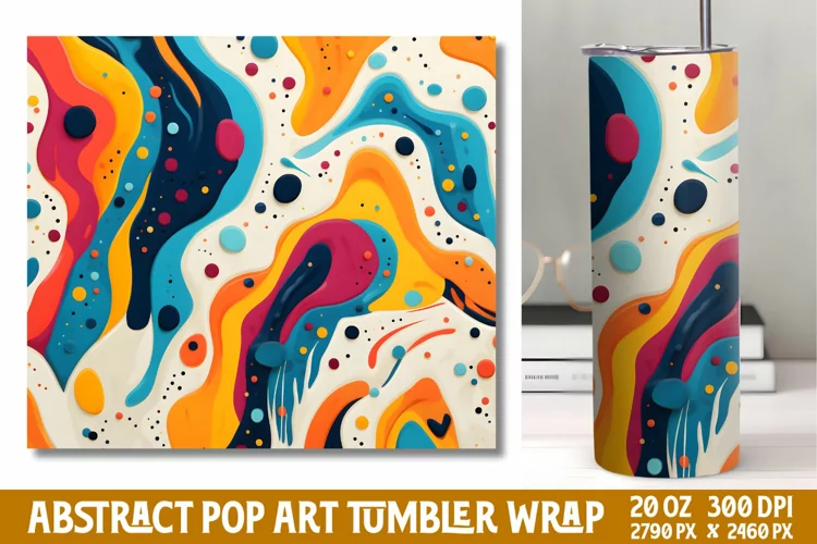 Abstract Pop Art Tumbler Wrap