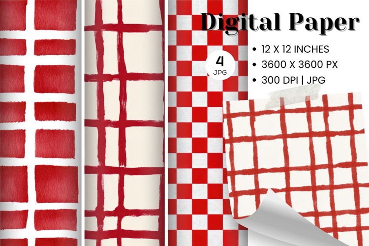 Buffalo Plaid Background Wallpaper Digital Paper_33