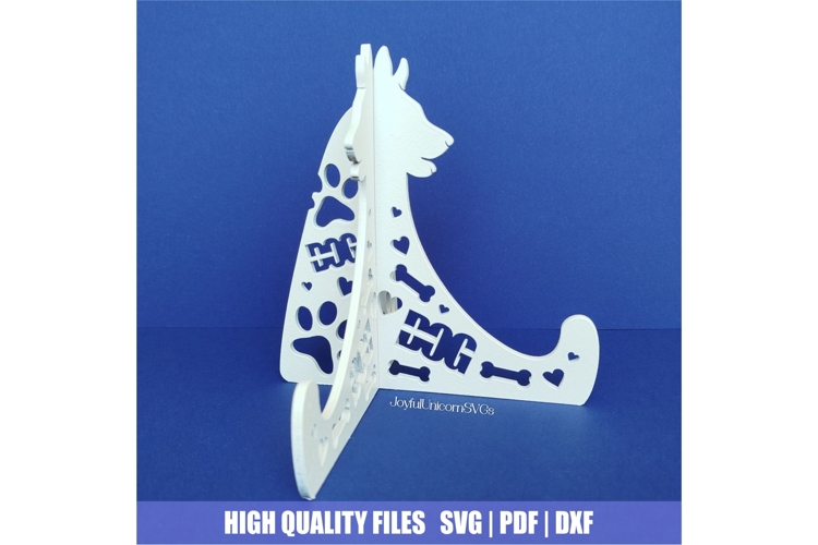 Dog Easel Stand SVG | Laser Cut Easel Stand DXF File