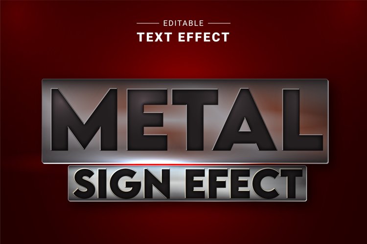 Editable Text Effect for Illustrator. Vector Graphic styles example image 1