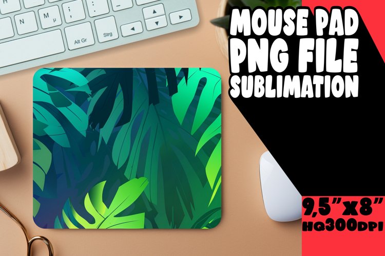 Sublimation Mouse Pad with Colorful Gradient Patterns