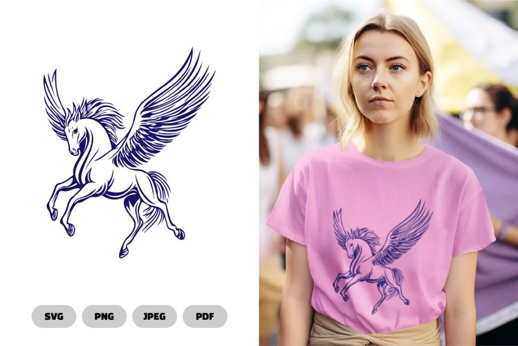 Pegasus SVG and Clipart - Mytical Creature