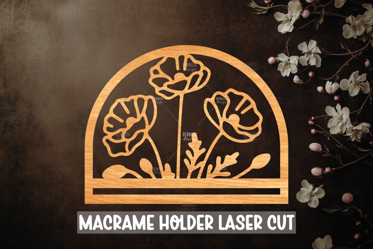 Macrame Holder Laser cut, Home decor Laser Cut
