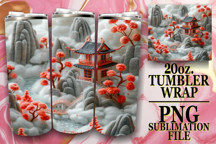 Spring Scene Tumbler Wrap - 20oz
