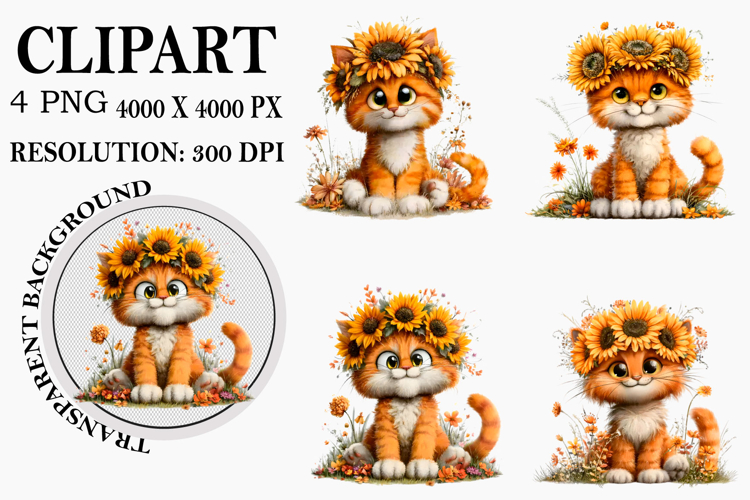 Cute Cat Clipart Image 20