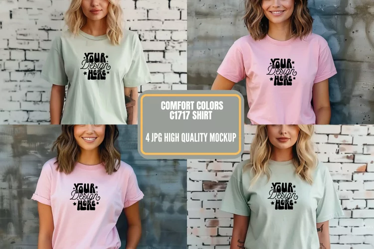 Comfort Colors 1717 Mockups, Comfort Color Mockup