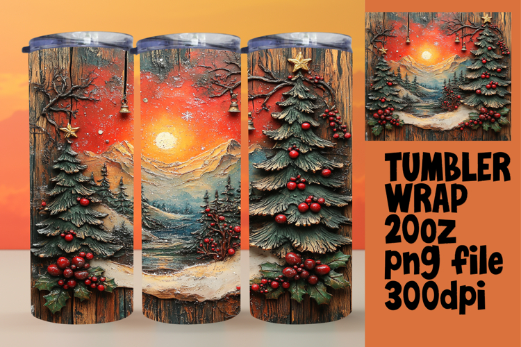Christmas Tumbler Wrap Image 4