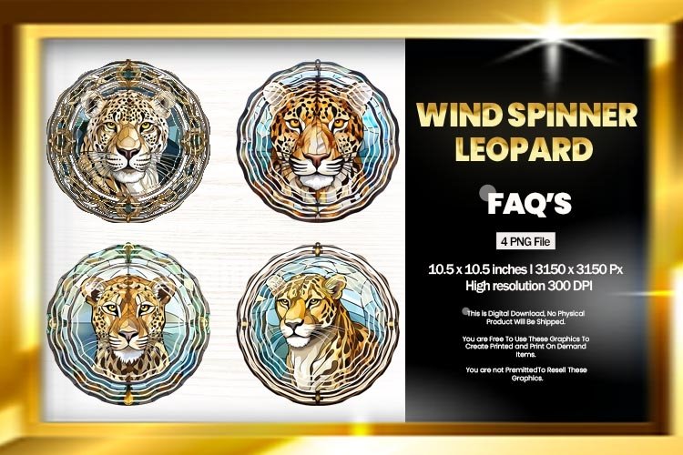 leopard Wind Spinner Sublimation - 04 Variation