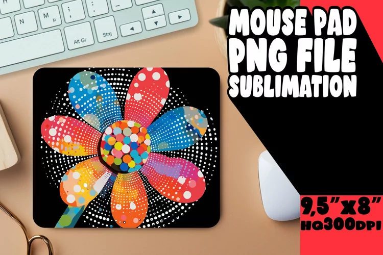 Bloom-themed Mouse Pad Sublimation