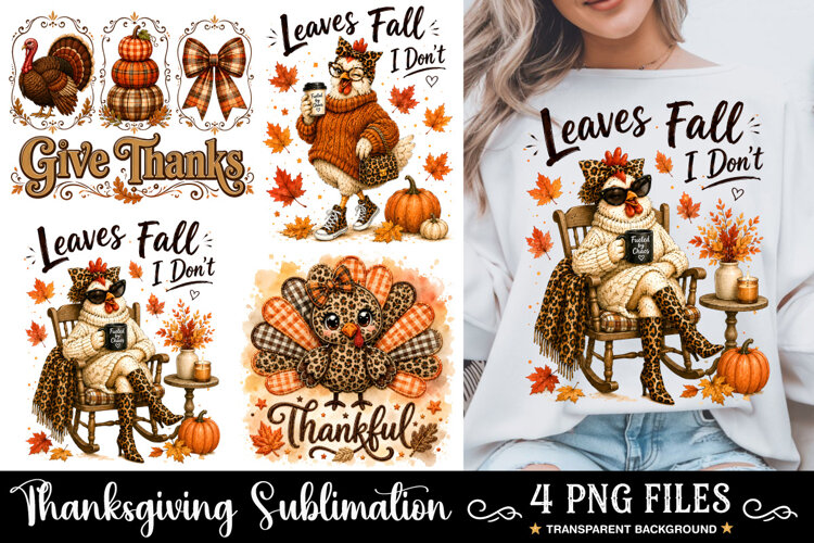 Thanksgiving Sublimation, Fall Pumpkin PNG, Funny Autumn PNG example image 1