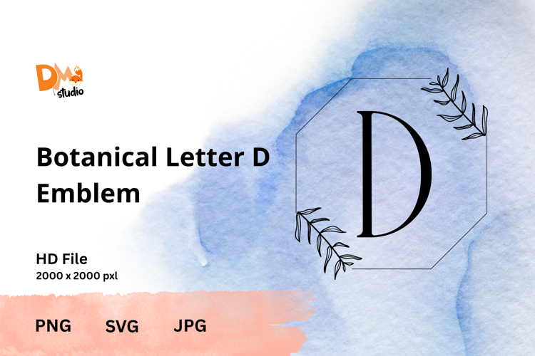 Leaf Monogram Svg Image 10