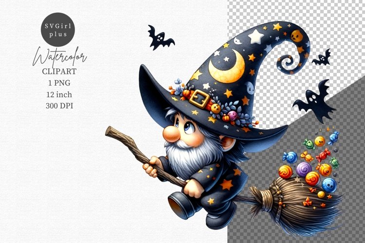 Halloween clipart, Gnome clipart, Autumn clipart example image 1