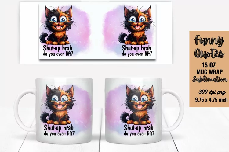 Funny Mug Wrap Sublimation, Mug Wrap PNG
