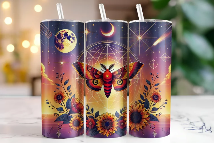 Flowers Tumbler Wrap | Sublimation | Tumblers