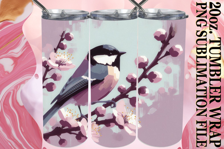 ENCHANTING JOY 20oz TUMBLER WRAP, Birds