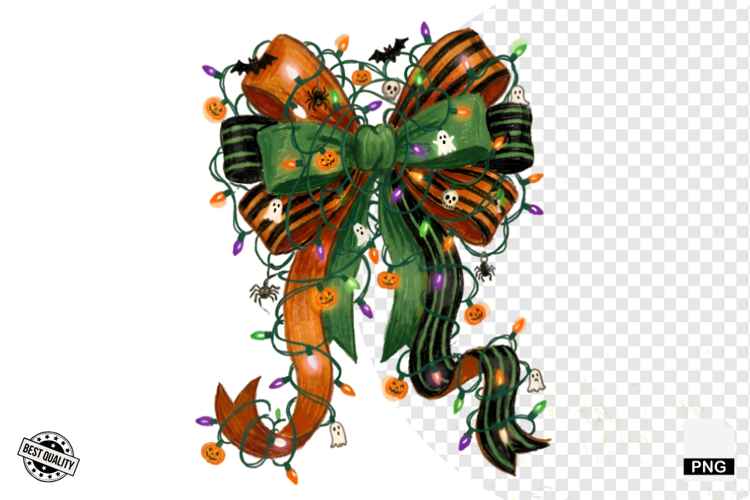 Halloween Bows & Lights Clipart