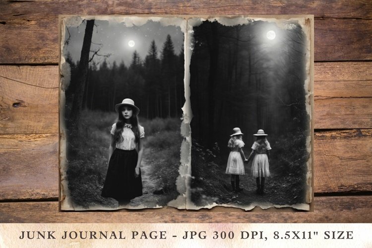 Printable Junk Journal Pages halloween 13 example image 1