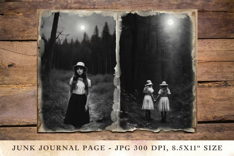 Printable Junk Journal Pages halloween 13