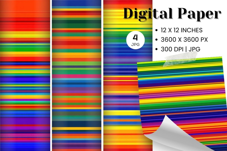 Stripe Pattern Background Gift Wrap Wallpaper Digital Paper