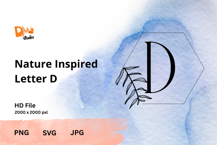 Leaf Monogram Svg Image 23