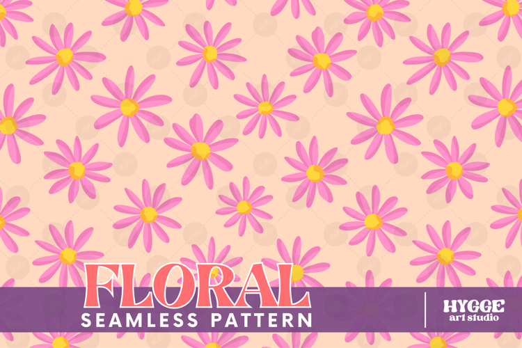 Retro Flowers Seamless Pattern Floral Png Sublimation Daisy