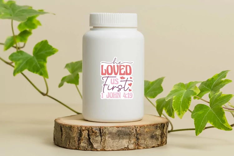 He loved us first 1 john 4:19 Sticker