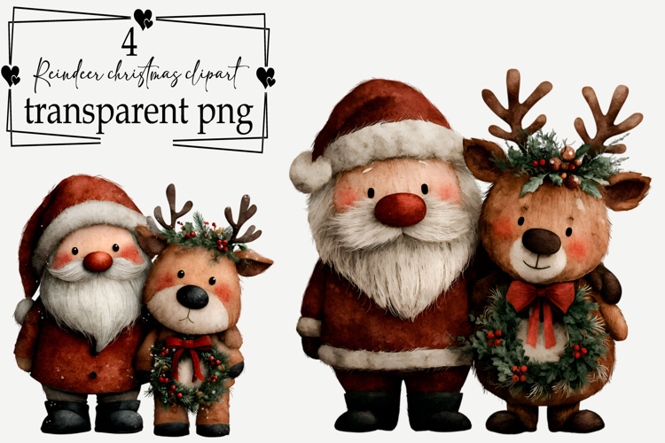 Christmas Reindeer Clipart Image 11