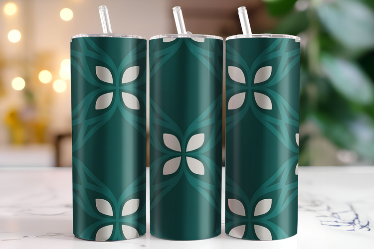 Floral Pattern Tumbler Wrap | Sublimation | Tumblers