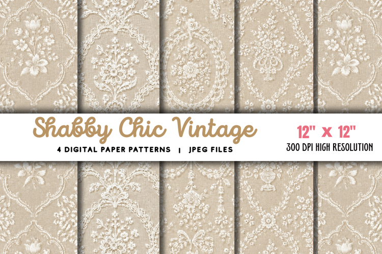 Shabby Chic Vintage Bridal White JPG