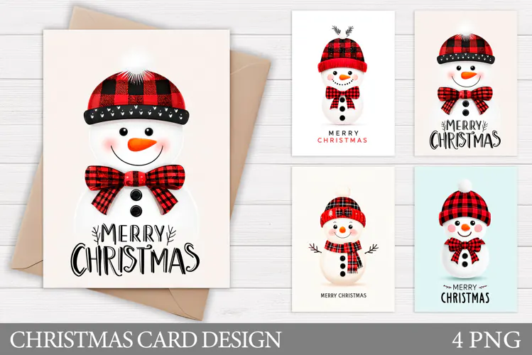 Cute Snowman Christmas Card Printable. Christmas Card Design
