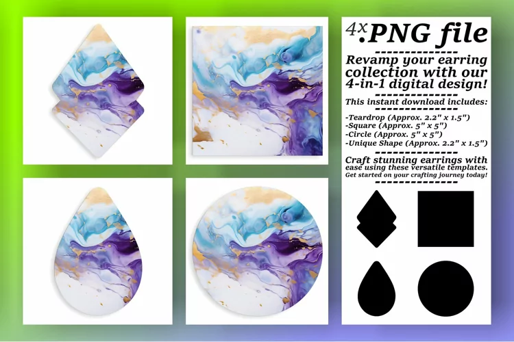 Glossy Marble Patterns for Sublimation