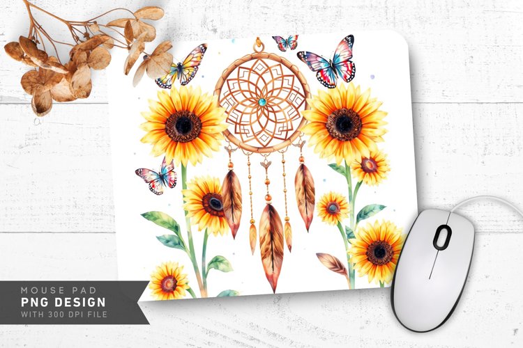 Magical Watercolor Mouse Pad PNG Design example image 1