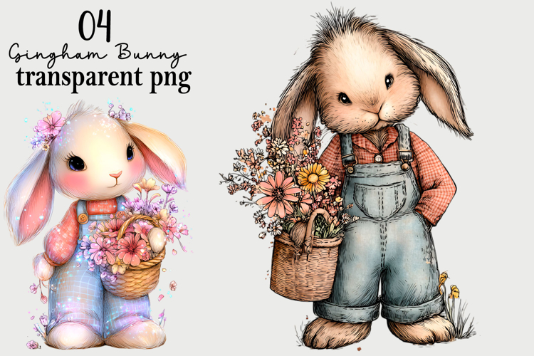 Cute Easter Bunny Clipart Image 19