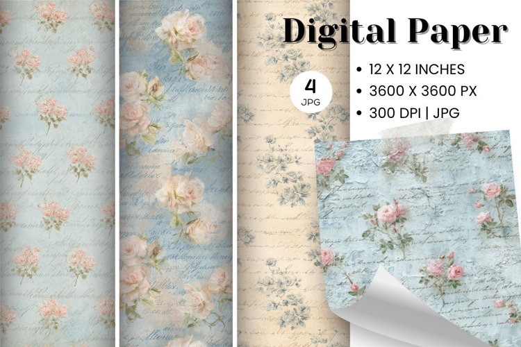 Flower Pattern Background Wallpaper Digital Paper_130
