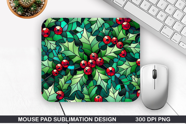 Flowers Mouse Pad Sublimation, Christmas Mouse Pad PNG