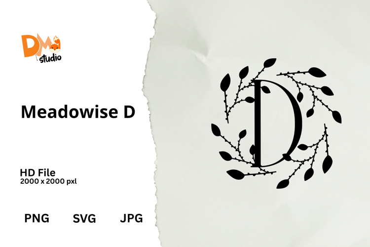 Floral Monogram Letter Svg Image 8