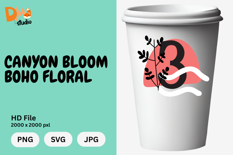 Boho Floral Svg Image 7