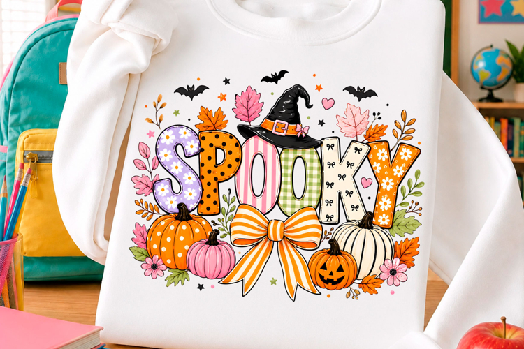Retro Halloween Spooky Coquette Png,