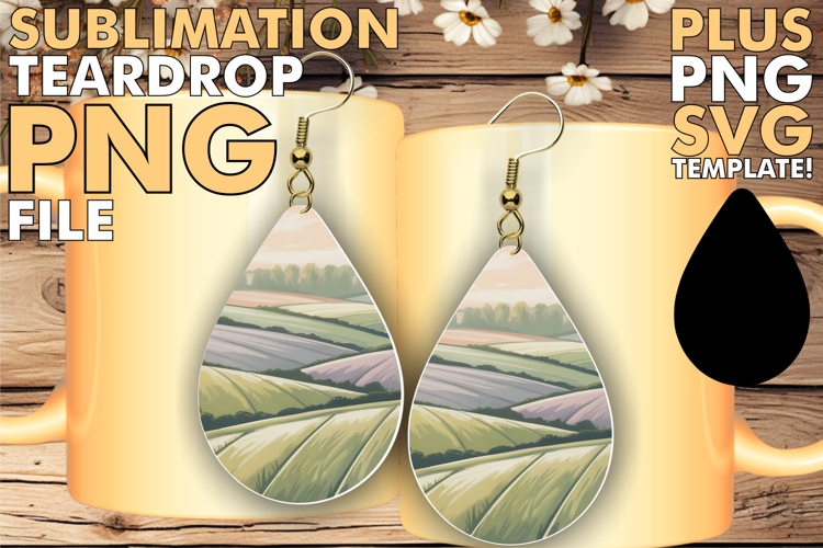 Unique Teardrop Earrings Ideas PNG, Spring