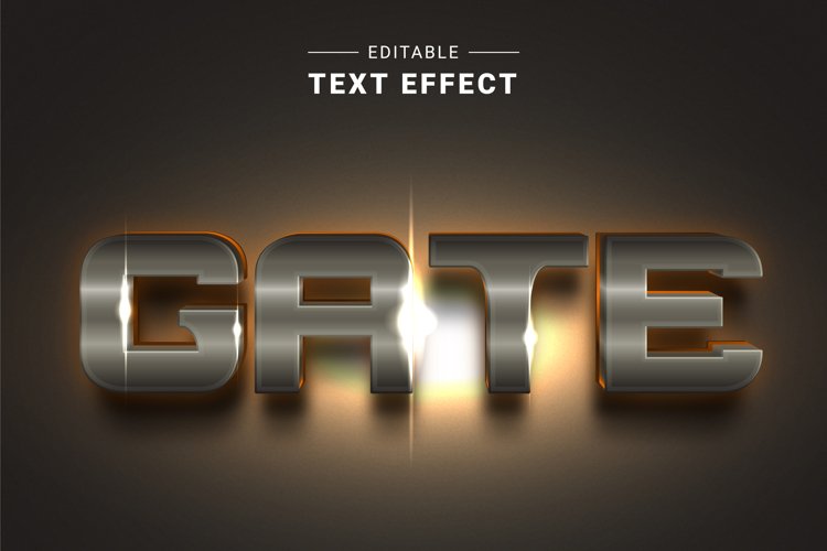 Editable Text Effect for Illustrator. Vector Graphic styles example image 1