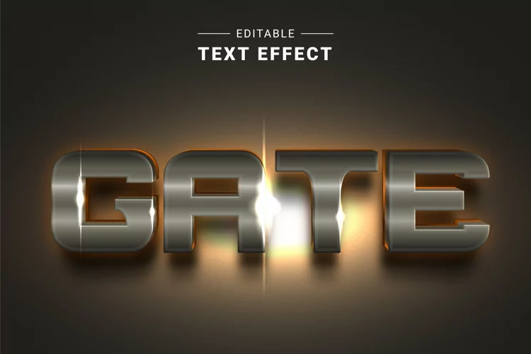 Editable Text Effect for Illustrator. Vector Graphic styles