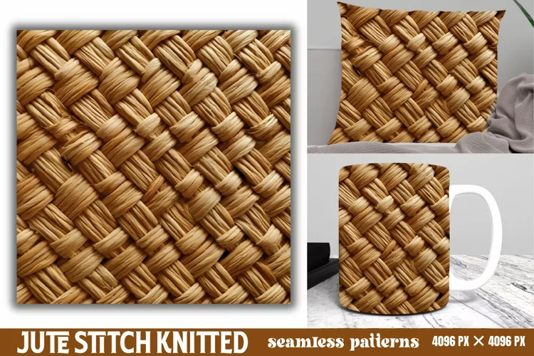Jute Stitch Knitted Seamless Patterns