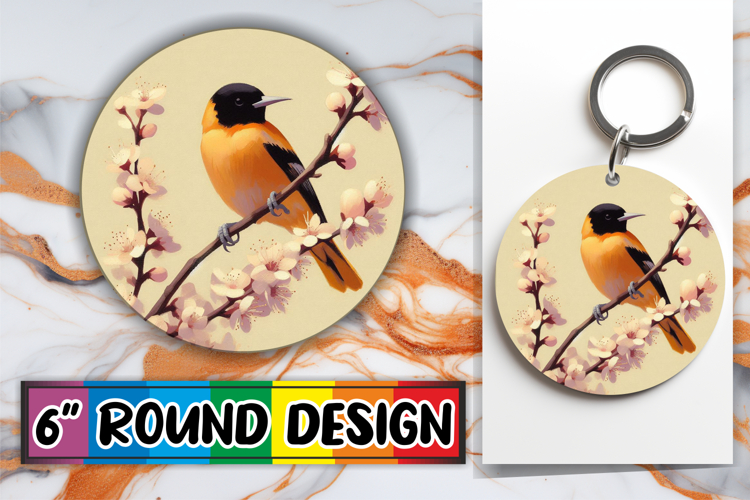 Unique Circle Designs for Gifts PNG, Birds