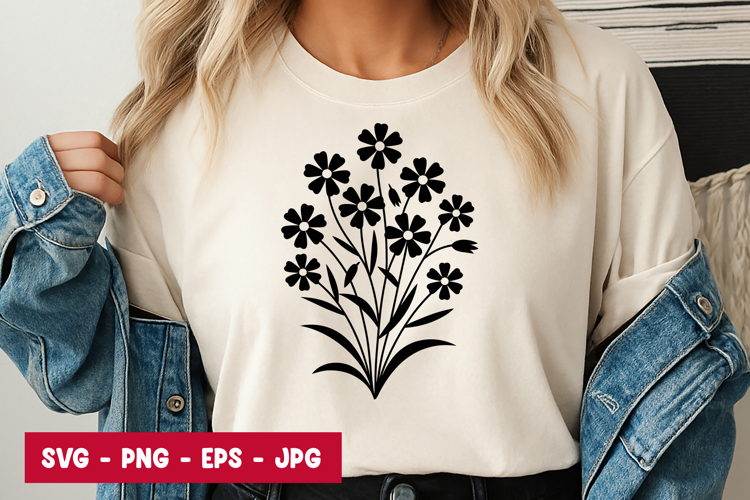 Simple Blossom Cluster SVG