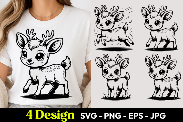Cute Deer SVGs Image 4