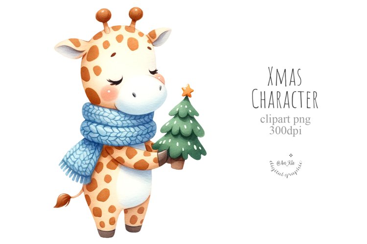 Christmas giraffe